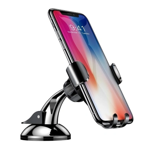 Buy Baseus Osculum Dashboard Gravity Car Mount Black - BSU101BLK - {ean13} - Home Screen Store Europe
