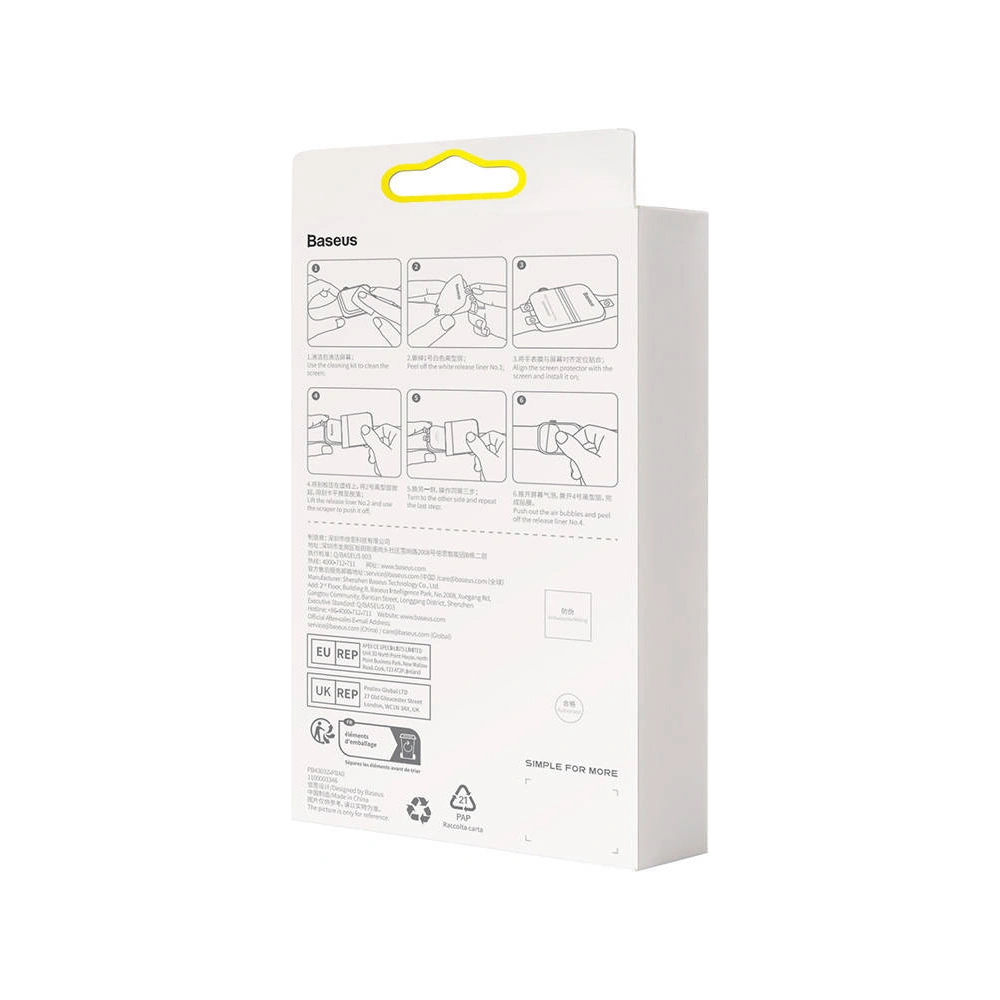 Folia na ekran Baseus NanoCrystal 41mm Apple Watch 4/5/6/7/SE/8/9 40/41mm Clear