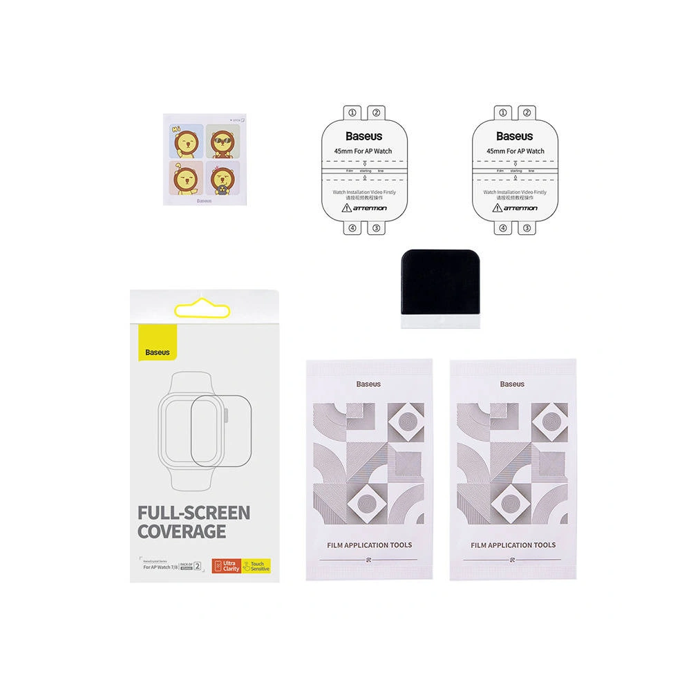 Folia na ekran Baseus NanoCrystal 45mm Apple Watch 4/5/6/7/8/9/SE 44/45mm Clear