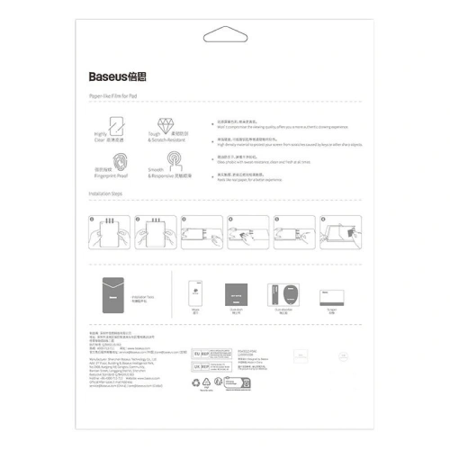 Kup Folia na ekran Baseus Paperfeel Apple iPad Air 10.9 2020/2022 (4. i 5. gen) / iPad Pro 11 2018/2020/2021/2022 (1., 2., 3. i 4. gen) / iPad Air 11 2024 (6. generacji) Clear - BSU4493 - {ean13} - Sklep Home Screen