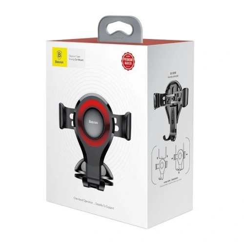Buy Baseus Osculum Dashboard Gravity Car Mount Red - BSU102RED - {ean13} - Home Screen Store Europe
