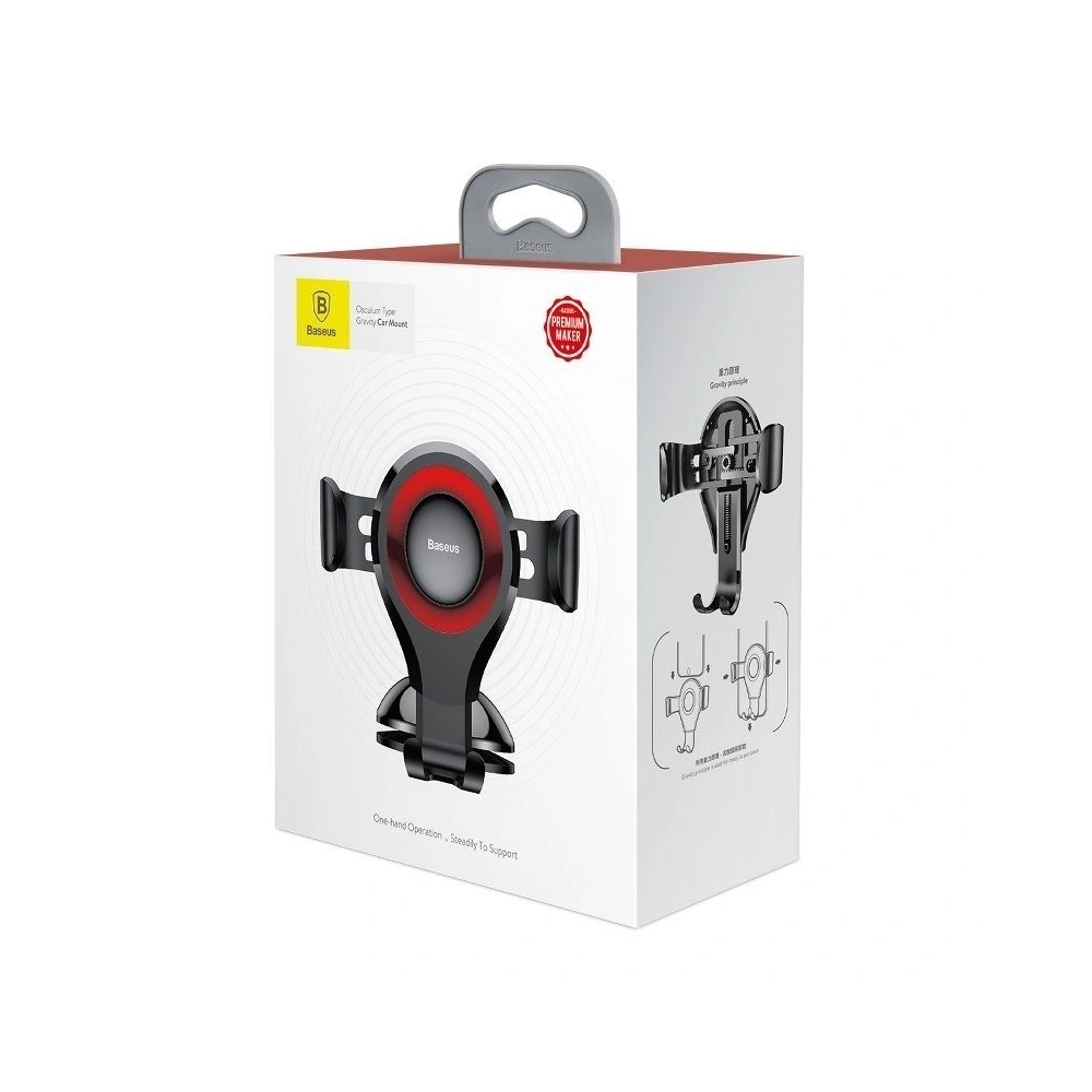 Samochodowy uchwyt grawitacyjny Baseus Osculum do telefonu (czerwony)