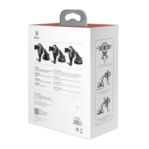 Buy Baseus Osculum Dashboard Gravity Car Mount Red - BSU102RED - {ean13} - Home Screen Store Europe
