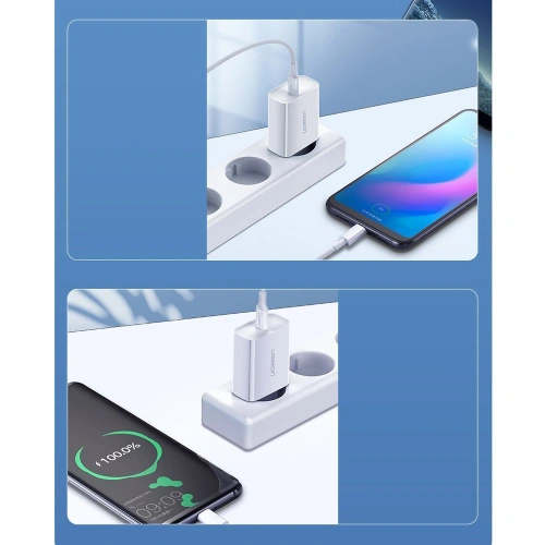 Kup Ładowarka sieciowa UGREEN 60450 USB-C Power Delivery 3.0 Quick Charge 4.0+ 20W 3A biały - UGR1668 - {ean13} - Sklep Home Screen