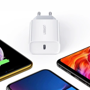 Kup UGREEN 60450 USB-C Power Delivery 3.0 Quick Charge 4.0+ 20W 3A încărcător de rețea alb - UGR1668 - {ean13} - Sklep Home Screen