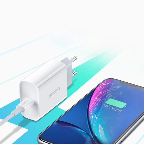 Kup Ładowarka sieciowa UGREEN 60450 USB-C Power Delivery 3.0 Quick Charge 4.0+ 20W 3A biały - UGR1668 - {ean13} - Sklep Home Screen