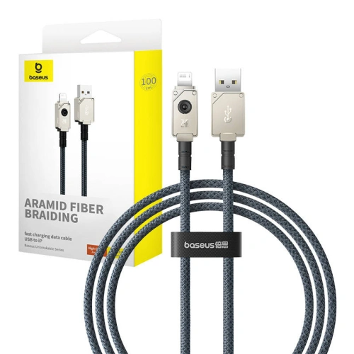 Kup Kabel Baseus Unbreakable Series USB-A/Lightning 2.4A 1m (Bílý) - BSU4499 - {ean13} - Sklep Home Screen