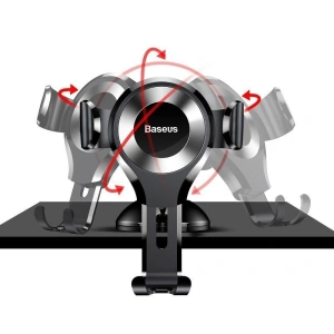 Buy Baseus Osculum Dashboard Gravity Car Mount Silver - BSU103SLV - {ean13} - Home Screen Store Europe