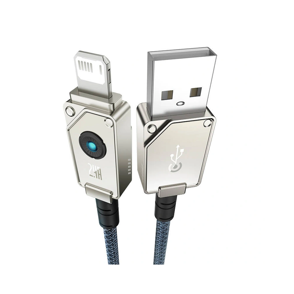 Kabel Baseus Unbreakable Series USB-A/Lightning 2.4A 2m (granatowy)