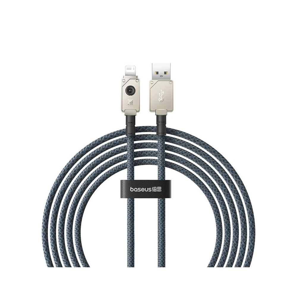 Kabel Baseus Unbreakable Series USB-A/Lightning 2.4A 2m (granatowy)