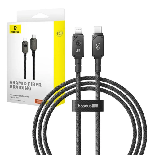 Kup Kabel Baseus Unbreakable Series USB-C/Lightning 2.4A 1m (Černý) - BSU4501 - {ean13} - Sklep Home Screen