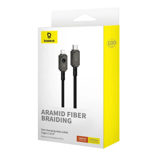 Kup Kábel Baseus Unbreakable Series USB-C/Lightning 2.4A 1m (Fekete) - BSU4501 - {ean13} - Sklep Home Screen