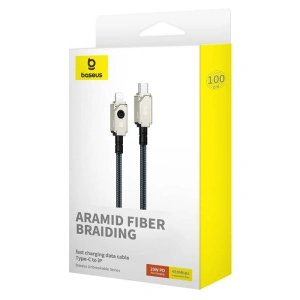 Baseus Kabel Unbreakable Series USB-C/Blitz 2.4A 1m (navy blau)