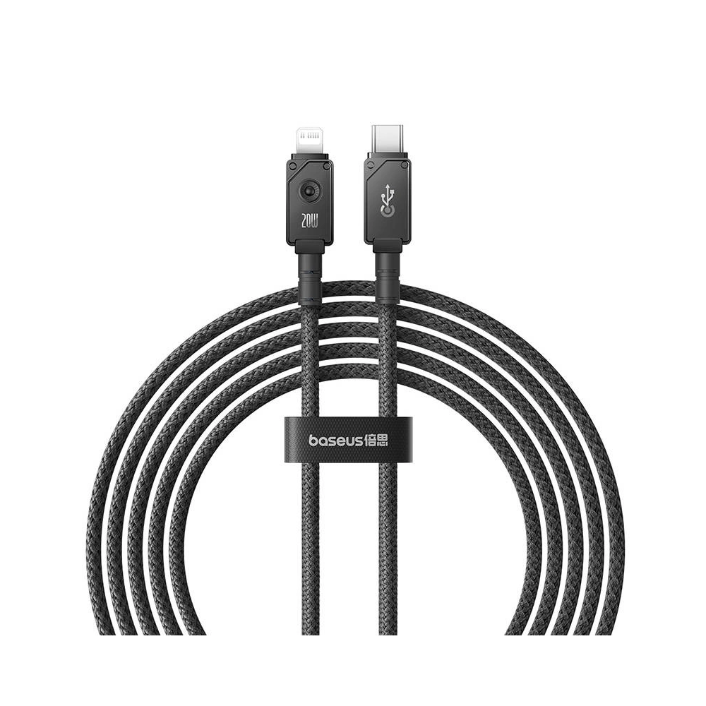 Kabel Baseus Unbreakable Series USB-C/Lightning 20W 2m (Czarny)