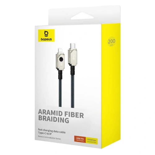 Kup Kábel Baseus Unbreakable Series USB-C/Lightning 20W 2m (sötétkék) - BSU4504 - {ean13} - Sklep Home Screen