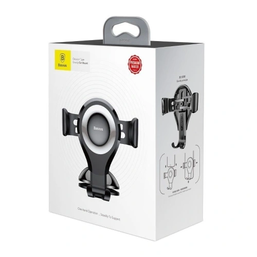 Buy Baseus Osculum Dashboard Gravity Car Mount Silver - BSU103SLV - {ean13} - Home Screen Store Europe