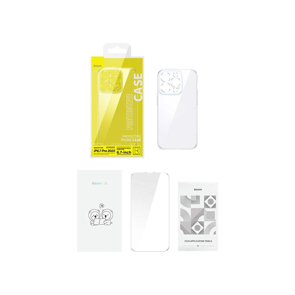 Zestaw etui + szkło Baseus SuperCeramic Apple iPhone 14 Plus / 15 Plus