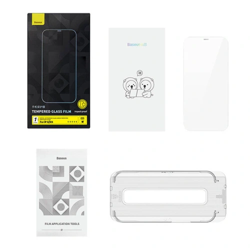 Kup Szkło hartowane Baseus Crystal 0.3mm Apple iPhone XS/X - BSU4509 - {ean13} - Sklep Home Screen