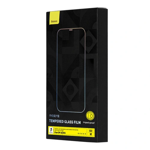 Kup Szkło hartowane Baseus Crystal 0.3mm Apple iPhone XS/X - BSU4509 - {ean13} - Sklep Home Screen