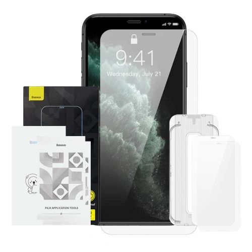 Kup Baseus 0.3mm Apple Sticlă temperată Crystal iPhone XS/X [2 PACK] - BSU4510 - {ean13} - Sklep Home Screen