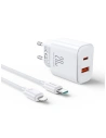 Kup Joyroom Încărcător JR-TCF05 USB-C/USB-A 20W alb + cablu USB-C/Lightning 1m - JYR774 - {ean13} - Sklep Home Screen