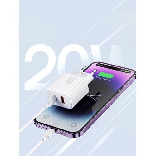 Kup Joyroom Încărcător JR-TCF05 USB-C/USB-A 20W alb + cablu USB-C/Lightning 1m - JYR774 - {ean13} - Sklep Home Screen