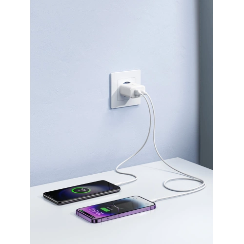Kup Joyroom Încărcător JR-TCF05 USB-C/USB-A 20W alb + cablu USB-C/Lightning 1m - JYR774 - {ean13} - Sklep Home Screen
