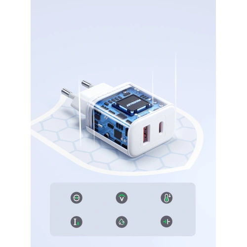 Kup Joyroom Încărcător JR-TCF05 USB-C/USB-A 20W alb + cablu USB-C/Lightning 1m - JYR774 - {ean13} - Sklep Home Screen
