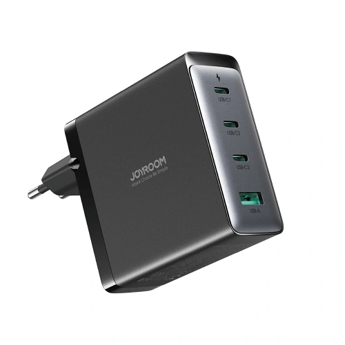 Kup Joyroom Încărcător de rețea GaN JR-TCG05EU 3x USB-C/USB-A 140W negru + cablu USB-C/USB-C 240W 1.2m - JYR775 - {ean13} - Sklep Home Screen