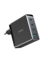 Kup Joyroom Încărcător de rețea GaN JR-TCG05EU 3x USB-C/USB-A 140W negru + cablu USB-C/USB-C 240W 1.2m - JYR775 - {ean13} - Sklep Home Screen