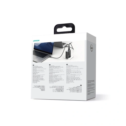 Kup Ładowarka sieciowa GaN Joyroom JR-TCG05EU 3x USB-C/USB-A 140W czarna + kabel USB-C/USB-C 240W 1.2m - JYR775 - {ean13} - Sklep Home Screen