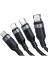 Kup Kabel Joyroom S-1T4018A18 4w1 USB-A/2x USB-C - Lightning - microUSB 1.2m černý - JYR776 - {ean13} - Sklep Home Screen