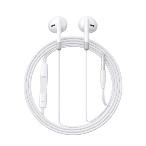 Buy Joyroom JR-EW01 mini jack Earphones with controller white - JYR779 - {ean13} - Home Screen Store Europe