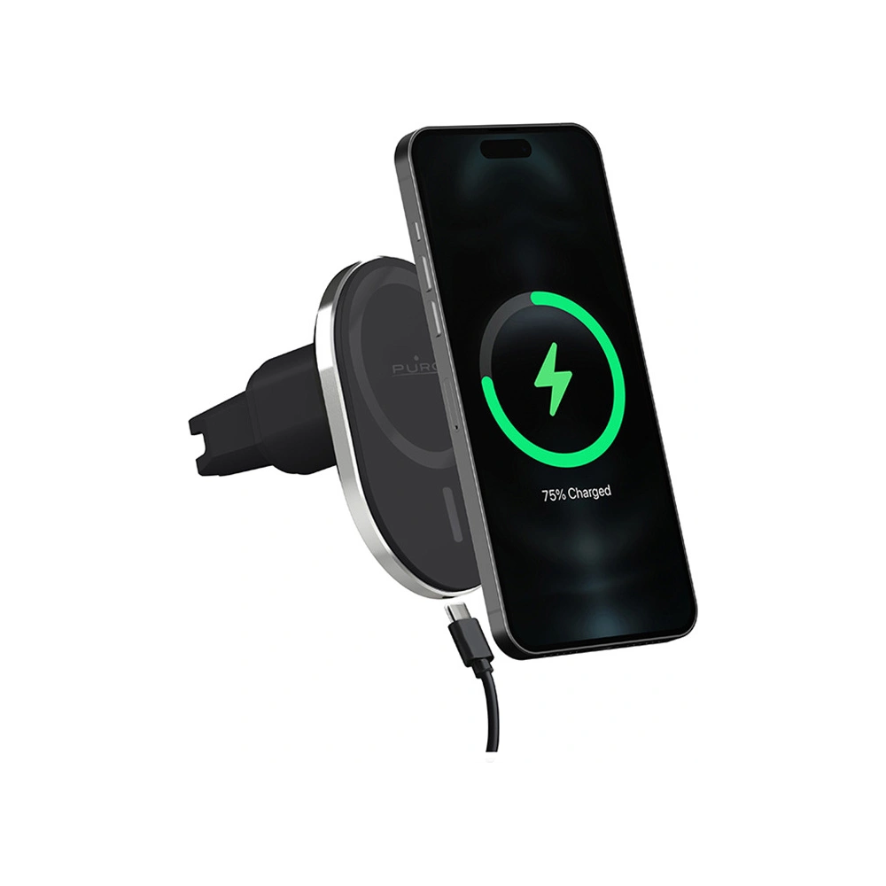 Uchwyt samochodowy z ładowarką bezprzewodową MagSafe PURO MagPro Car Holder (czarny)
