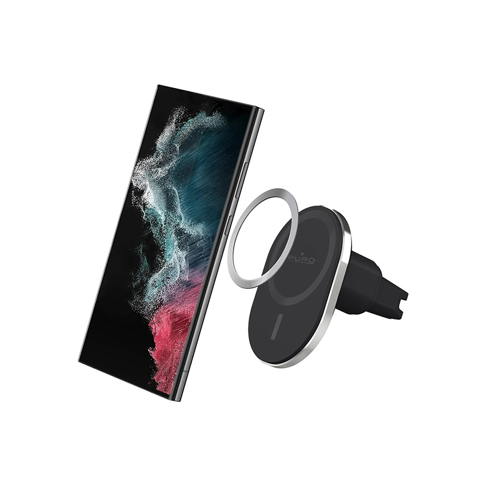 Uchwyt samochodowy z ładowarką bezprzewodową MagSafe PURO MagPro Car Holder (czarny)