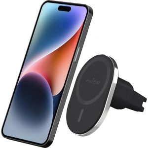 Kup MagSafe vezeték nélküli töltős autós tartó PURO MagPro Car Holder (fekete) - PUR722 - {ean13} - Sklep Home Screen