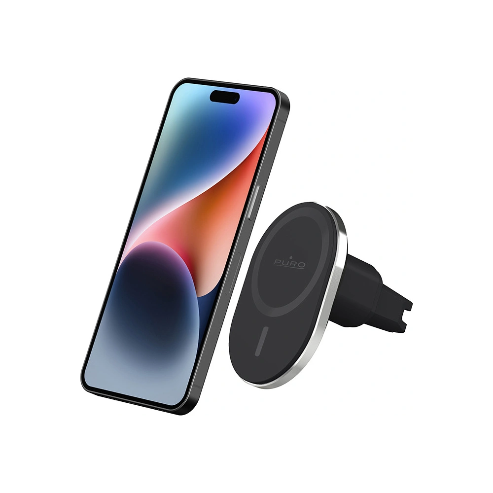 Uchwyt samochodowy z ładowarką bezprzewodową MagSafe PURO MagPro Car Holder (czarny)