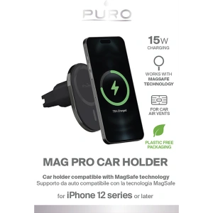 Kup MagSafe PURO MagPro Autohalterung mit drahtlosem Ladegerät (schwarz) - PUR722 - {ean13} - Sklep Home Screen