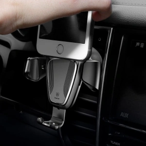 Buy Baseus Gravity Car Mount Air Vent Black - BSU105BLK - {ean13} - Home Screen Store Europe
