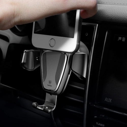 Buy Baseus Gravity Car Mount Air Vent Black - BSU105BLK - {ean13} - Home Screen Store Europe