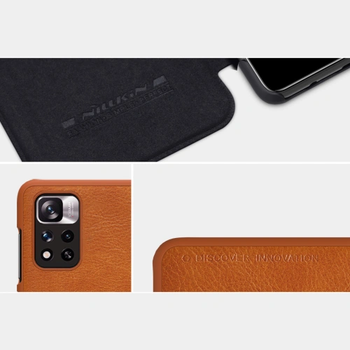 Kup [OUTLET] Etui Nillkin Qin Xiaomi Mi11i HyperCharge czarny - OT-530 - {ean13} - Sklep Home Screen