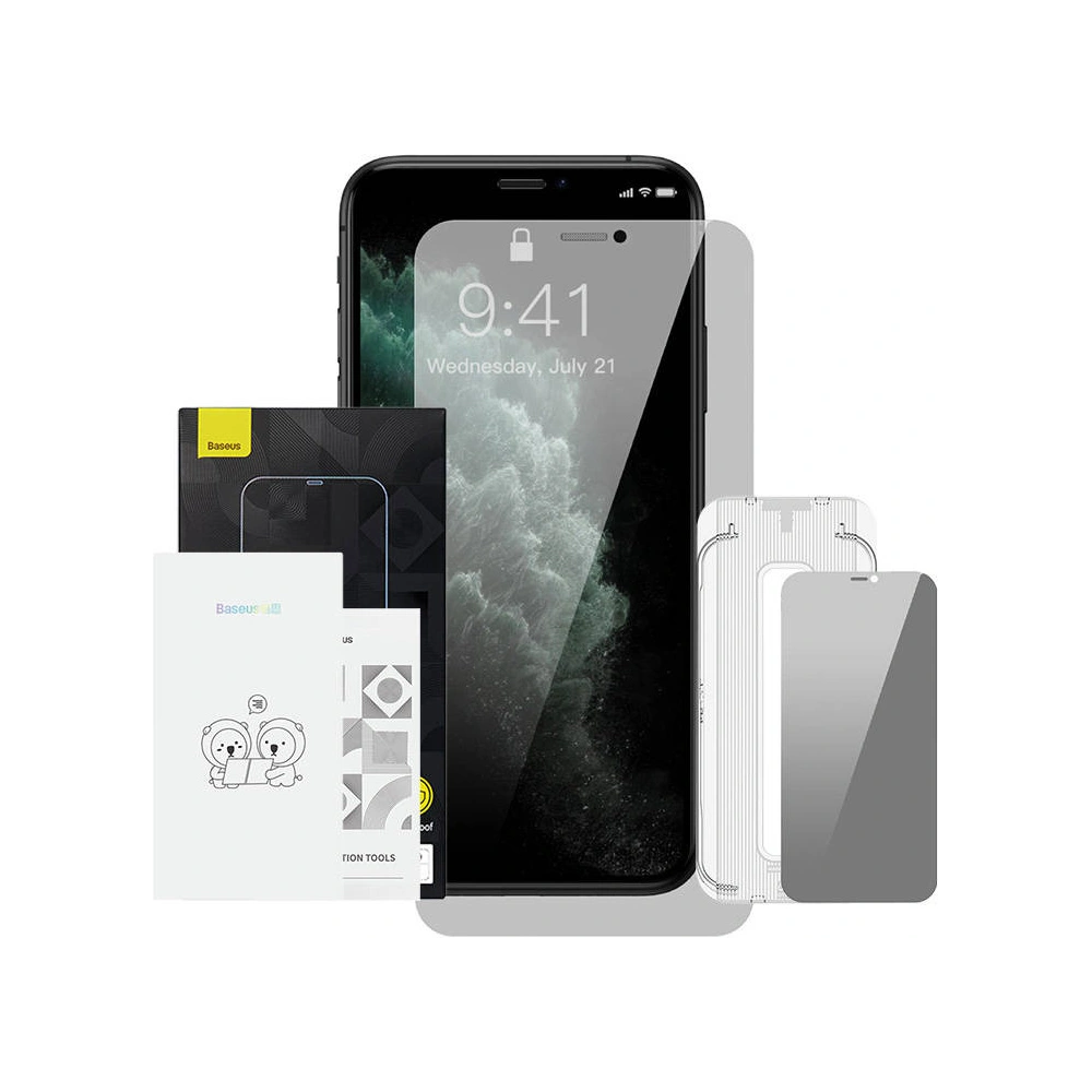 Szkło hartowane Baseus Crystal Privacy Protection 0.3mm Apple iPhone XS/X