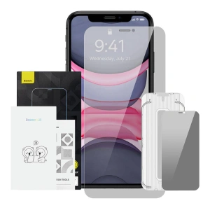 Kup Szkło hartowane Baseus Crystal Privacy Protection 0.3mm Apple iPhone 11/XR - BSU4512 - {ean13} - Sklep Home Screen