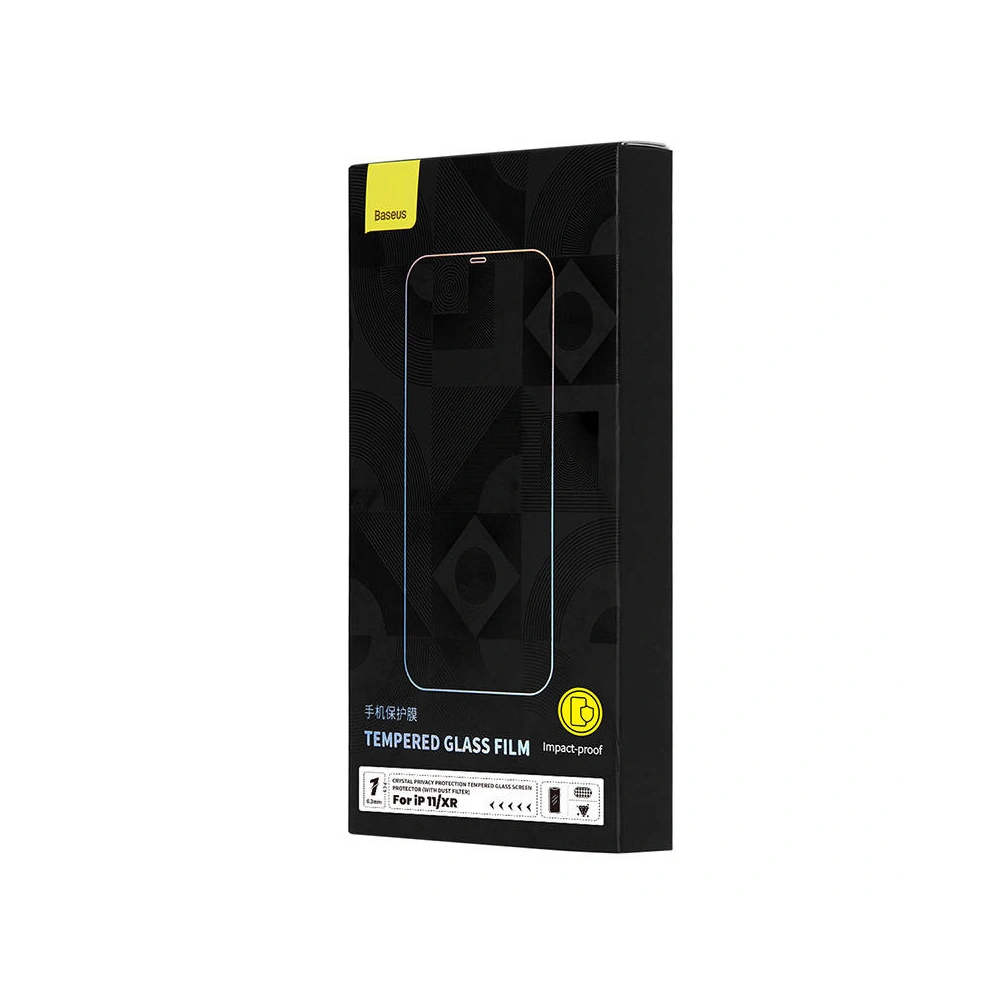 Szkło hartowane Baseus Crystal Privacy Protection 0.3mm Apple iPhone 11/XR