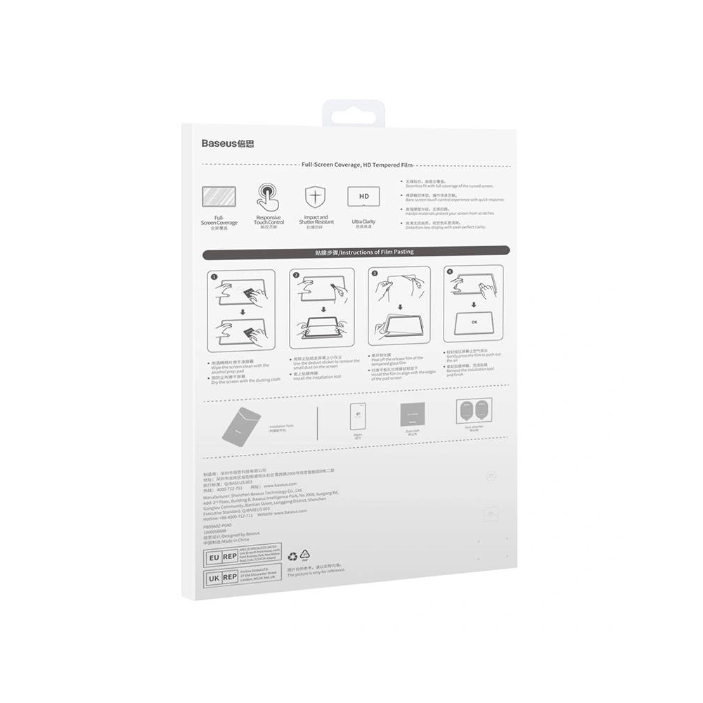 Szkło hartowane Baseus Crystal 0.3mm Huawei MatePad/MatePad Pro 10.8