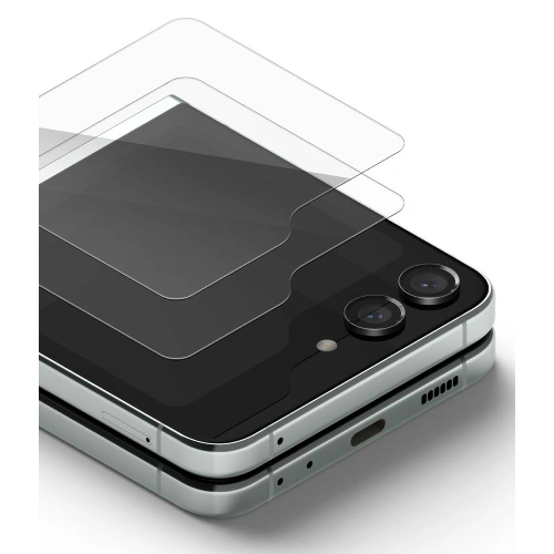 Kup Ringke Samsung Gehärtetes Glas Gehärtetes Glas Galaxy Z Flip 5 Klar [2 PACK] - RGK1812 - {ean13} - Sklep Home Screen