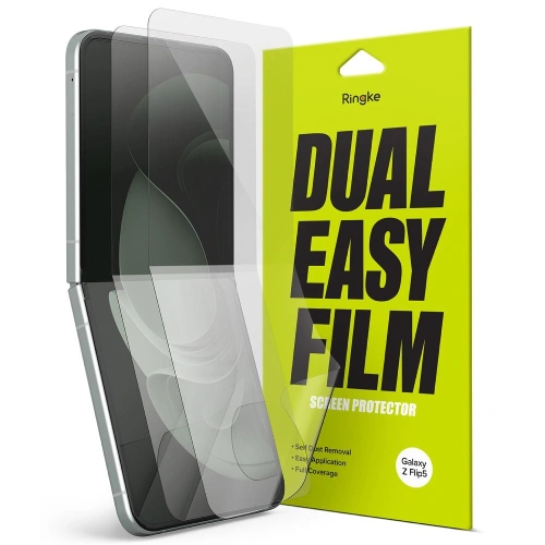 Kup Ringke Samsung Hydrogel-Folie Dual Easy Galaxy Z Flip 4/5 Klar [2 PACK] - RGK1813 - {ean13} - Sklep Home Screen