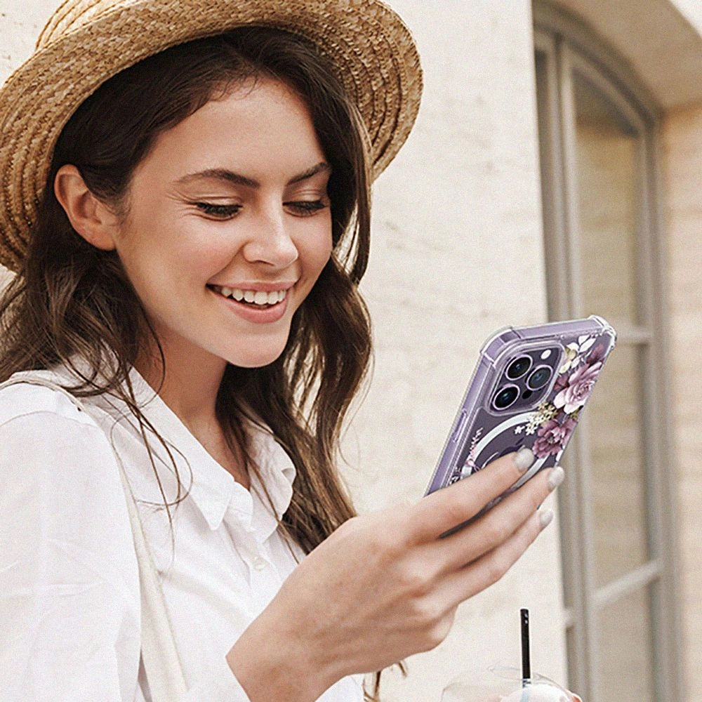 Etui Tech-Protect Magmood MagSafe Apple iPhone 14 Pro Rose Floral