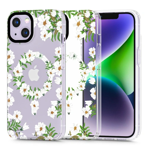 Kup Tech-Protect Apple Tasche Magmood MagSafe iPhone 14 Weiß Daisy - THP2143 - {ean13} - Sklep Home Screen