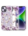 Etui Tech-Protect Magmood MagSafe Apple iPhone 14 Růžová květinová